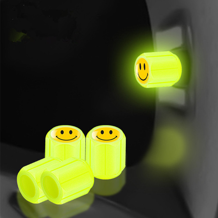 JDM Luminous Tire Valve Caps Skull Covers