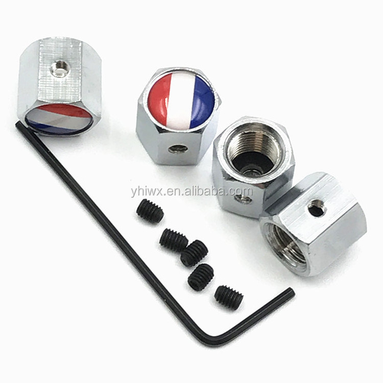 Lockable Anti-Theft Dust Cap Tire valve caps With Car Logo