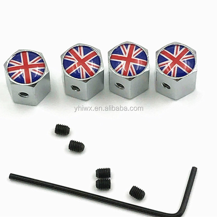 Lockable Anti-Theft Dust Cap Tire valve caps With Car Logo