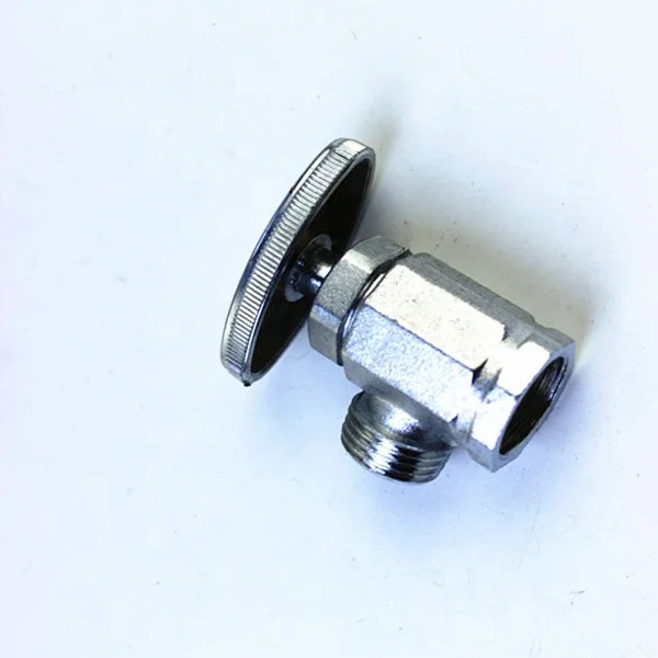 JD-5016 Compression style shut-off brass angle valves with classic oval handles