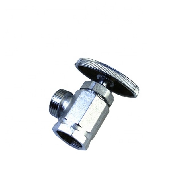 JD-5016 Compression style shut-off brass angle valves with classic oval handles