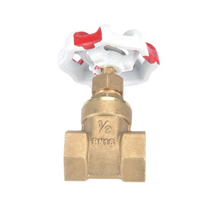 Manufacturer 1/2"inch brass water gate valve DN15 PN16 Non Rising Gate Valve Flow Control Check Gate Valve