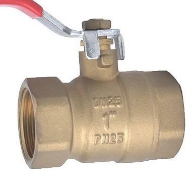 1 inch brass ball valve Original coppery body  ball valve with nut PN20 DN20 DN25 3/4 inch ball valve