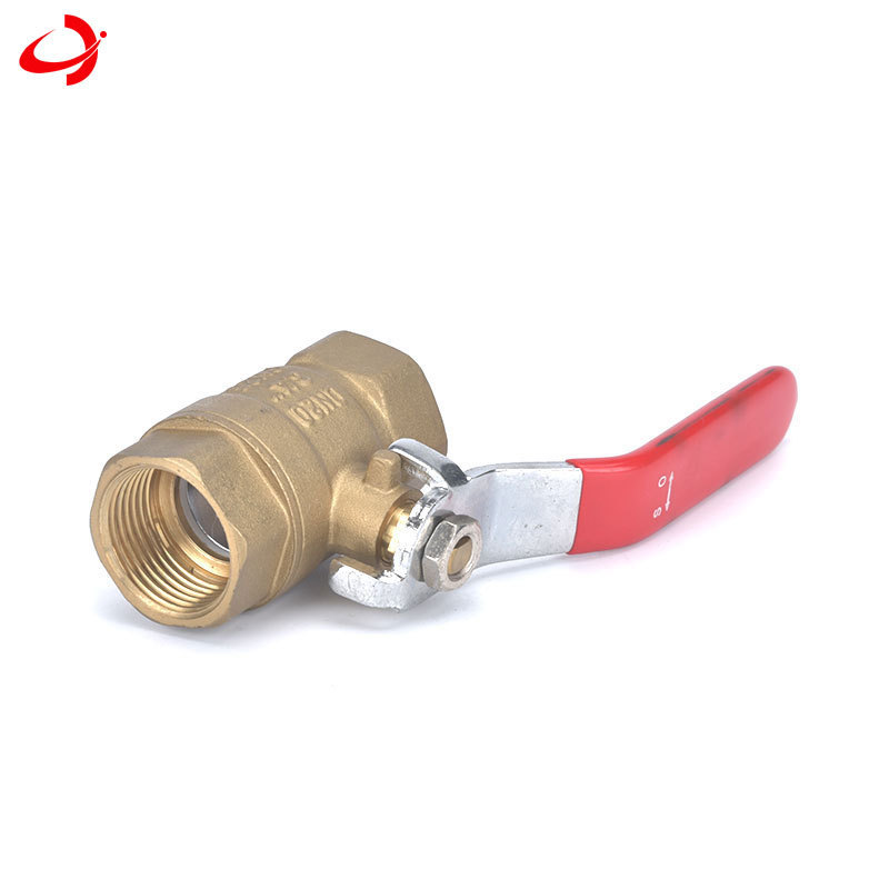 1 inch brass ball valve Original coppery body  ball valve with nut PN20 DN20 DN25 3/4 inch ball valve