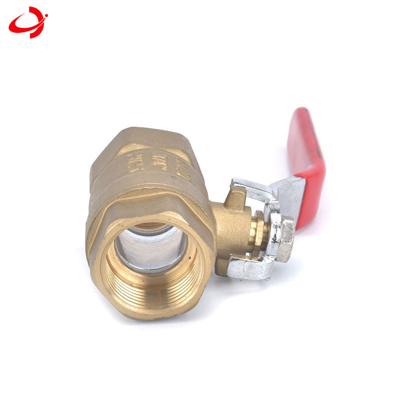 1 inch brass ball valve Original coppery body  ball valve with nut PN20 DN20 DN25 3/4 inch ball valve