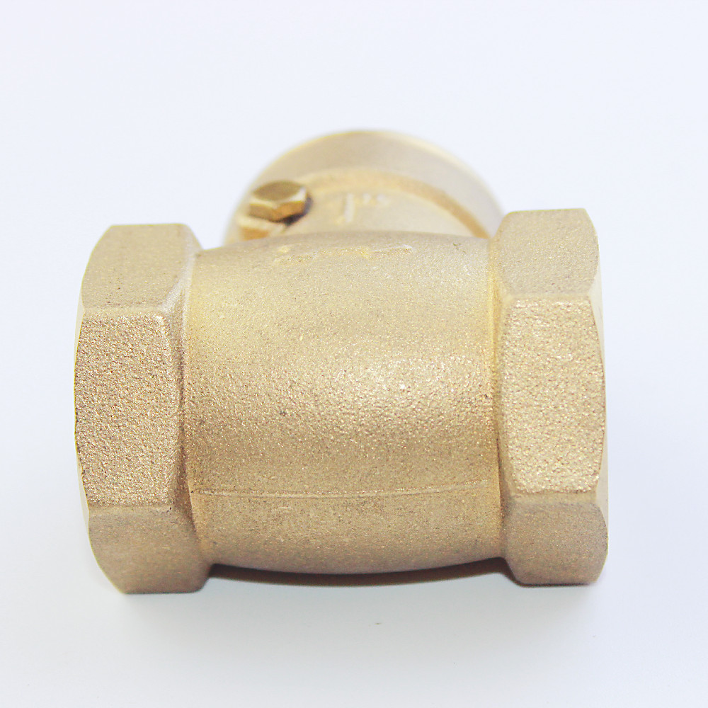 High-end market Dn25 200WOG 1 inch manufacture threaded brass swing check valve with pattern valvula check