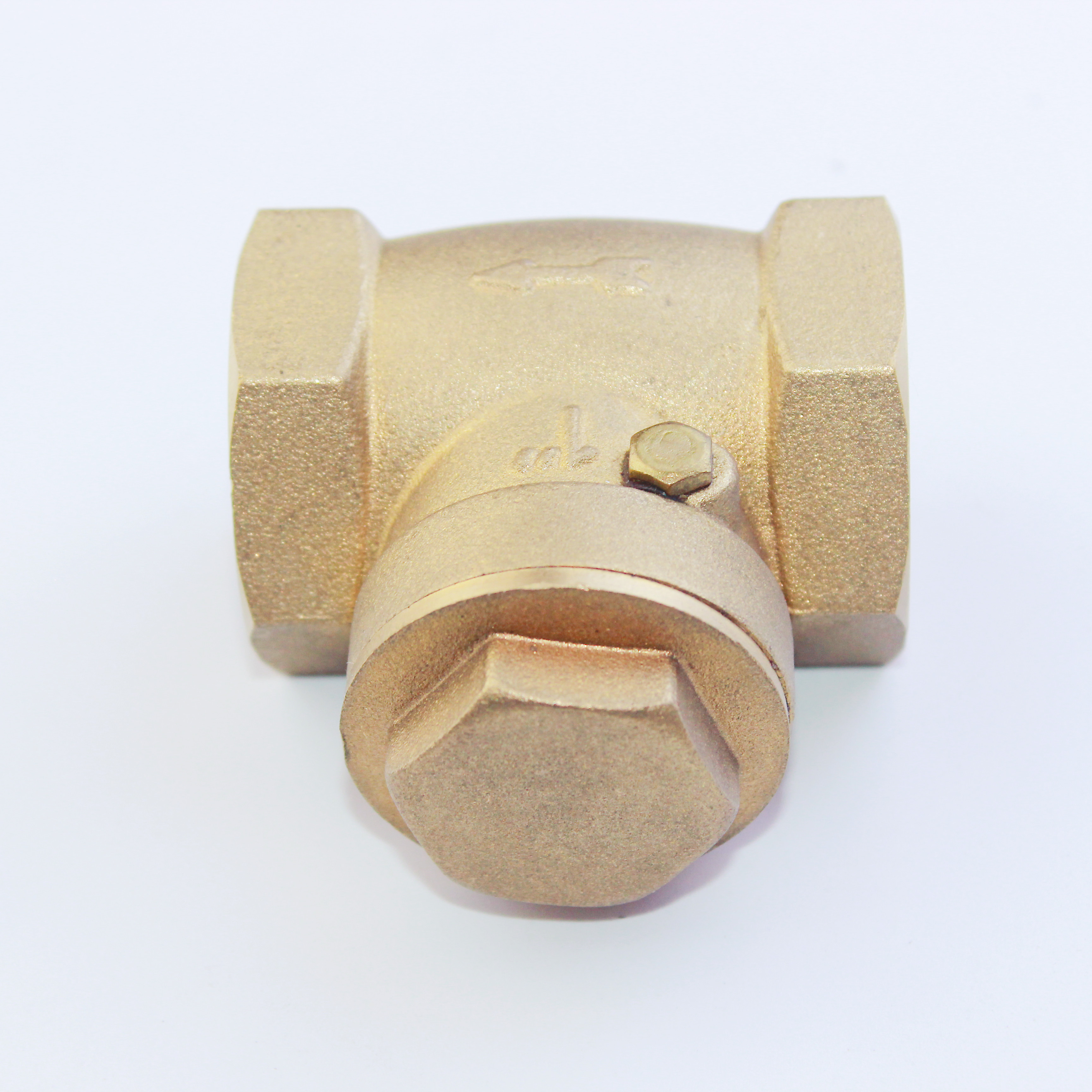 High-end market Dn25 200WOG 1 inch manufacture threaded brass swing check valve with pattern valvula check