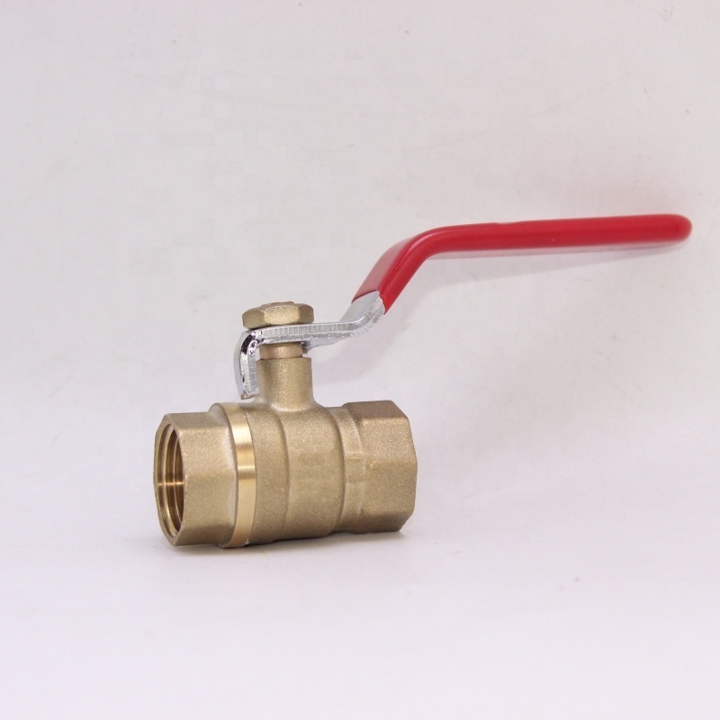 JD-4099 1/2 brass ball valve with copper color for home plumbing system