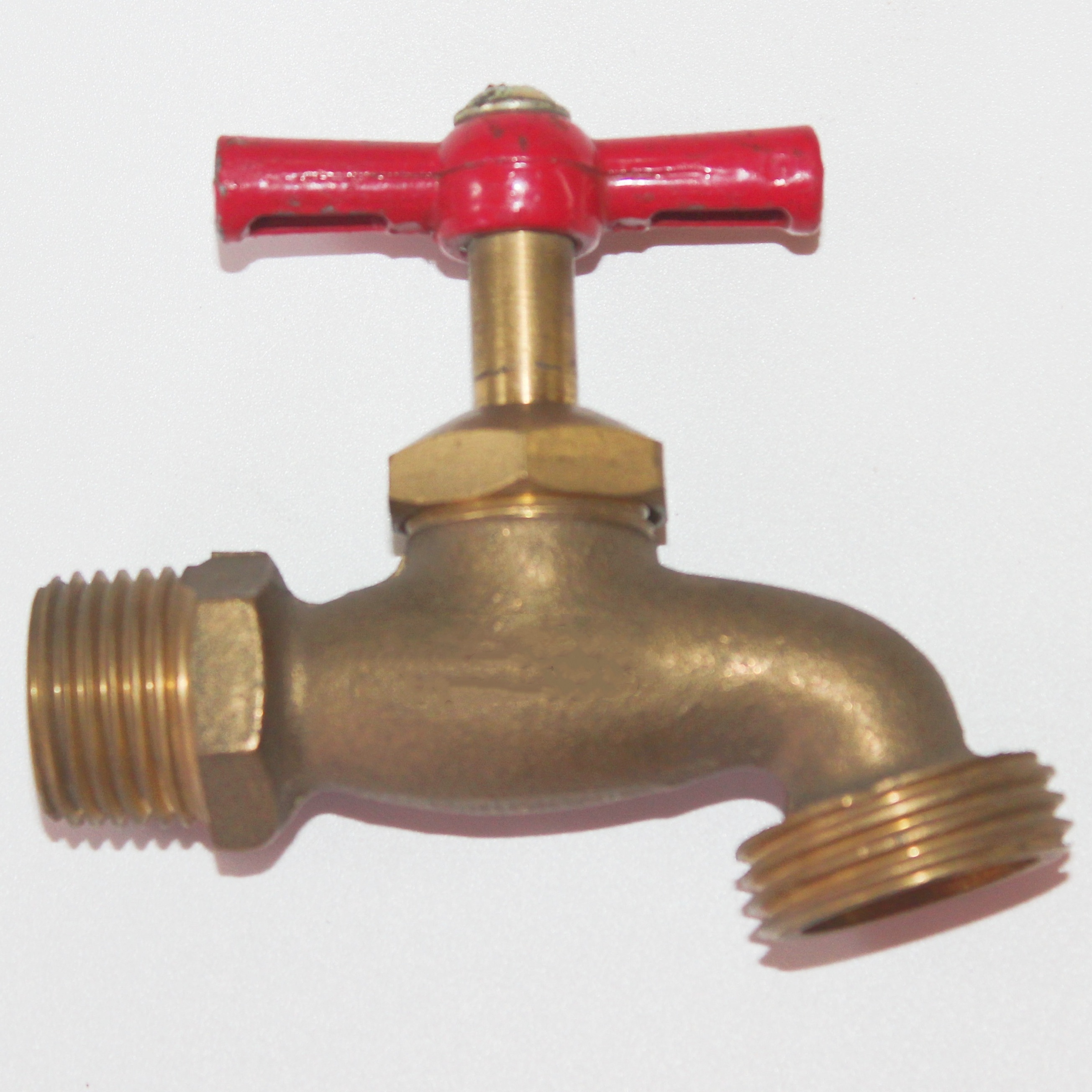 OEM china factory PVC Steel Coated lever handle brass garden ball tap hose bibcock