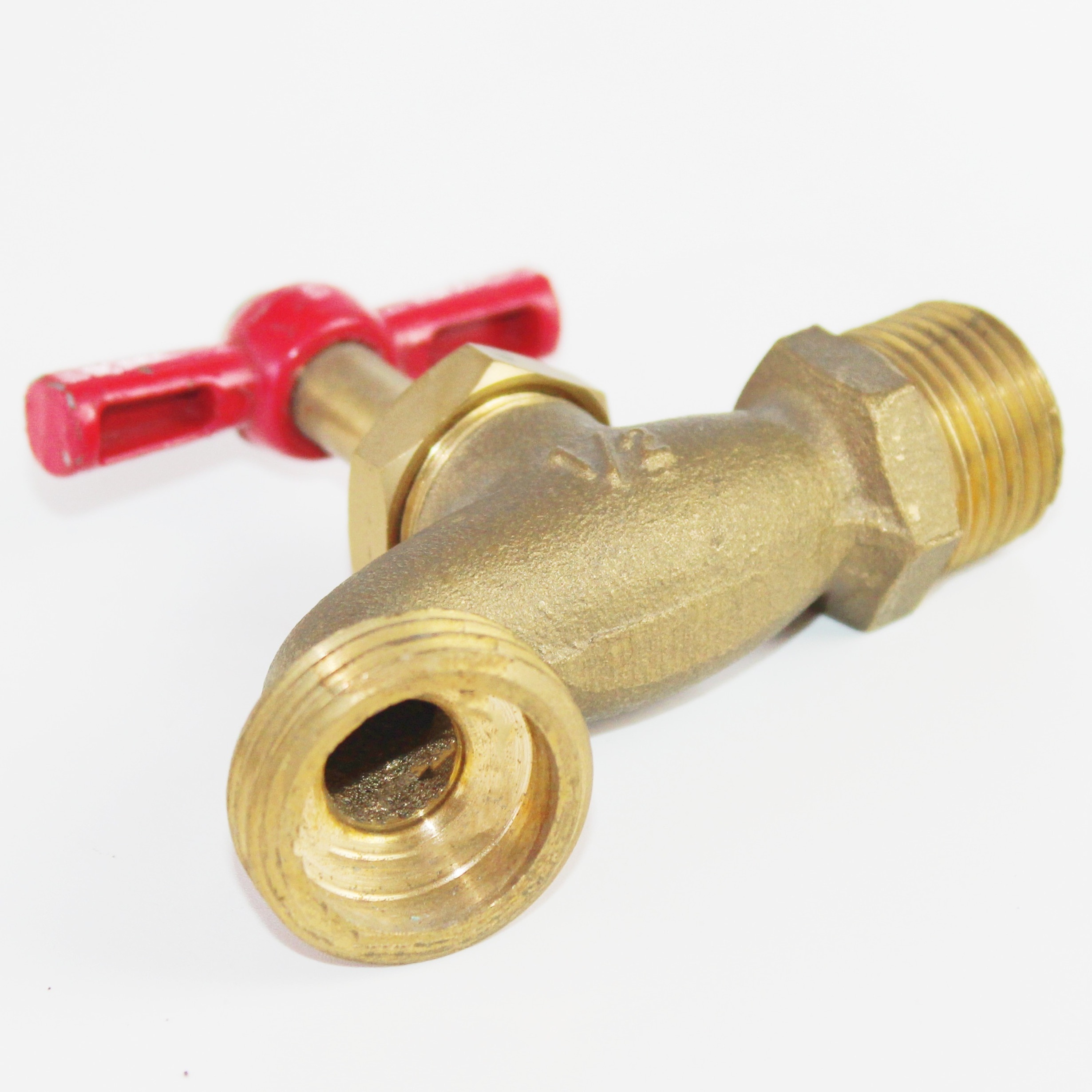 OEM china factory PVC Steel Coated lever handle brass garden ball tap hose bibcock