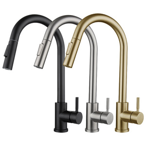 GEE-N Good Price SUS 304 Touch Sensor Kitchen Faucet Head Pull Out Shower Flushing Head With Hot Cold Water Hose