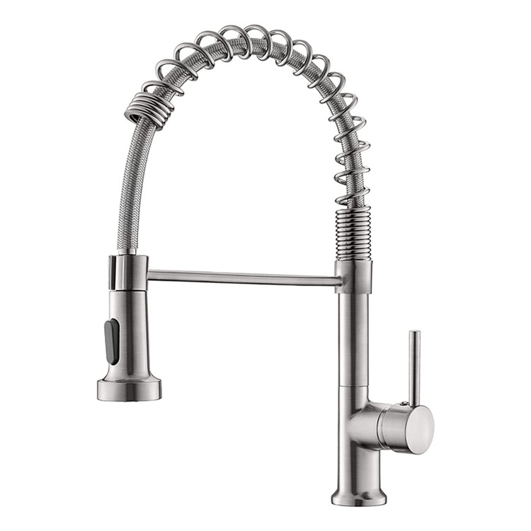 GEE-N Classic Hot and Cold Water Mixer Tap Long Neck Thermostatic Pull Down Kitchen Faucet