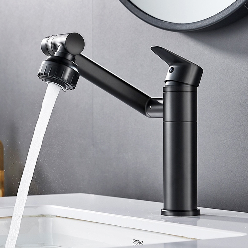 GEE-N 2023 1080 Swivel Robotic Arm Swivel Extension Faucet Hot and Cold 360 Degree Rotary Water Basin Faucet