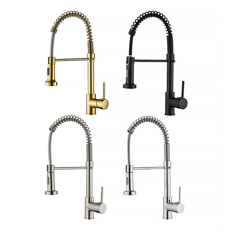 GEE-N Modern Faucets Tap Single Hole Pull Out Kitchen Spray SUS304 Sanitary Ware Kitchen Faucet Mixer Tap