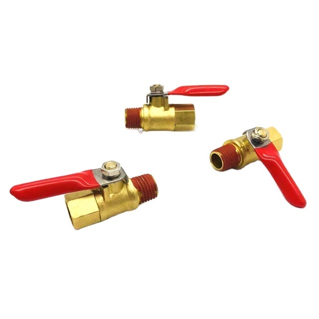 Factory new pneumatic component shut off  mini brass gas ball valve