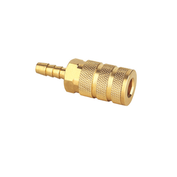 1/4 Inch Npt brass hose barb hydraulic pneumatic release quick connector  coupling