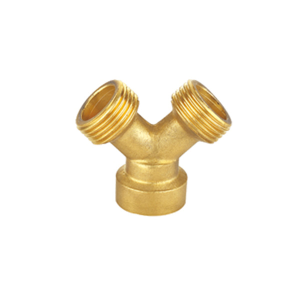 Garden Hose Splitter 2 Way Brass  Y Connector Hose Adapter