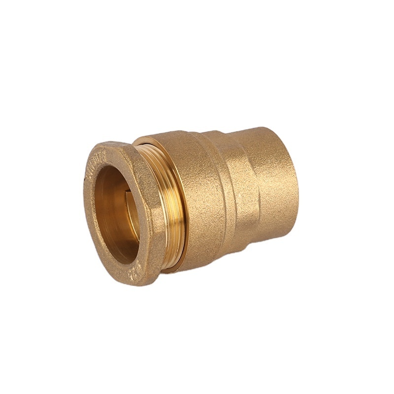 Brass compression fittings union quick connect Accesorios Pe 1/2 inch pex brass expansion fittings