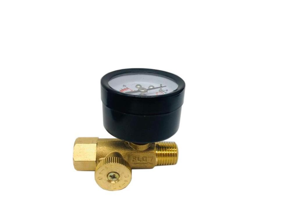 1/4 Inch NPT Brass Mini Gas Air pressure Valve  regulator compressed with  table