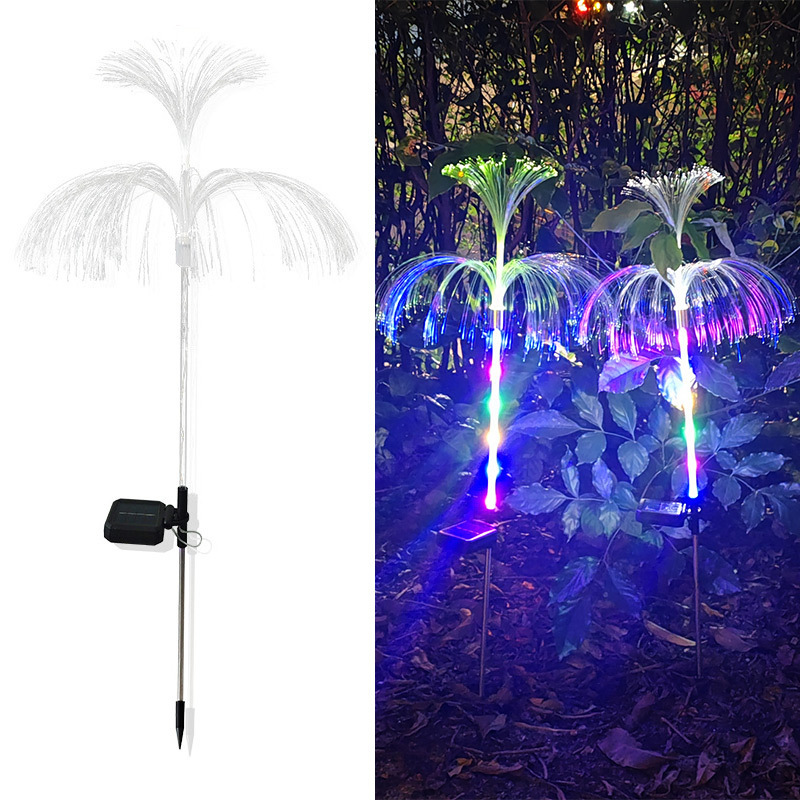 Diy Ip65 Waterproof 2024 NEW PRODUCT jellyfish led light for holiday decoration fiber optic lamps