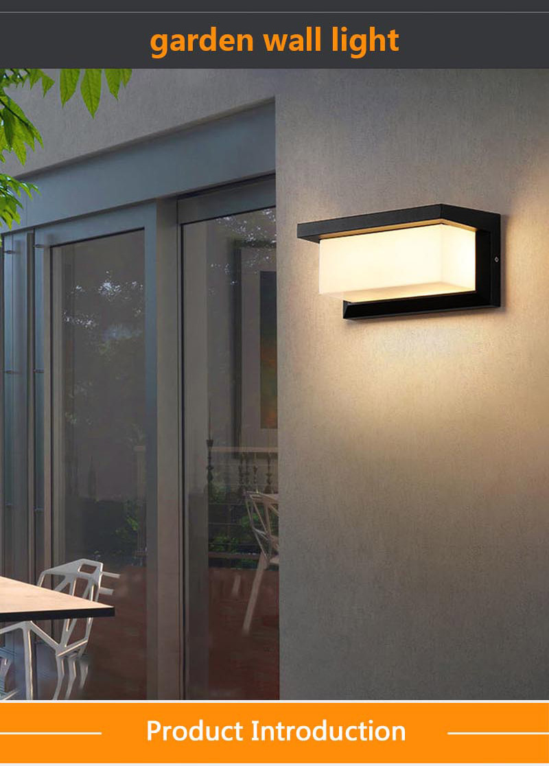 Aluminum Waterproof Garden LED Outside External Sconce Exterior Wall Light Outdoor Wall Lamp Outdoor Wall Light for Home Outdoor