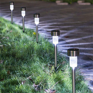 Solar Light Outdoor Garden Solar Light Lamp Waterproof LED Lawn Bollard Post Powered Solar Garden Light for Garden Decor Outdoor