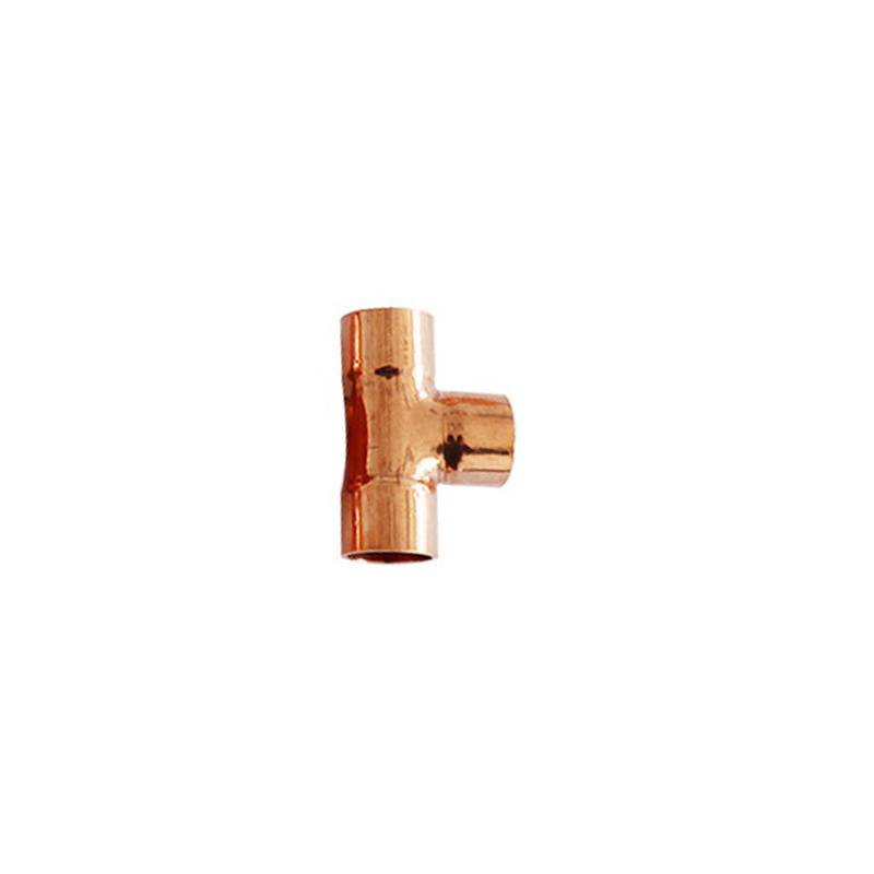 Multi-size Copper Press Fitting 3 Way Elbow Plumbing Coupling Brass Pipe Fitting