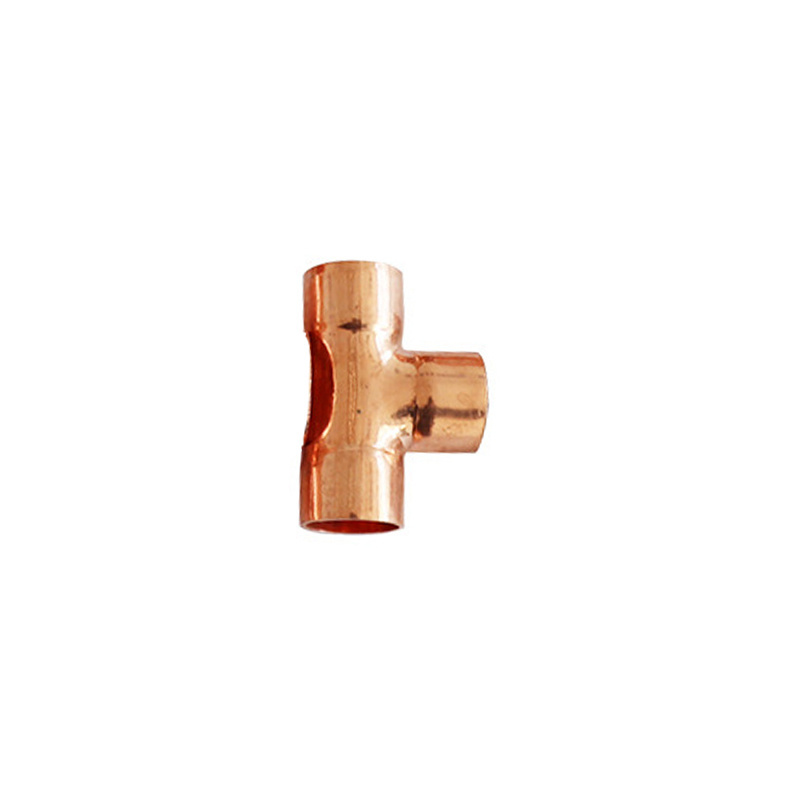 Multi-size Copper Press Fitting 3 Way Elbow Plumbing Coupling Brass Pipe Fitting