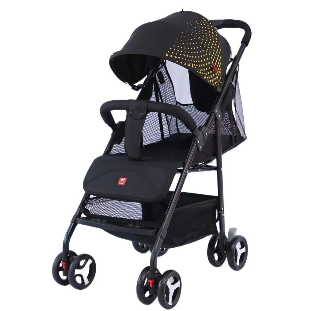 Indoor and outdoor baby trolley lightweight reclining baby stroller foldable simple portable baby stroller