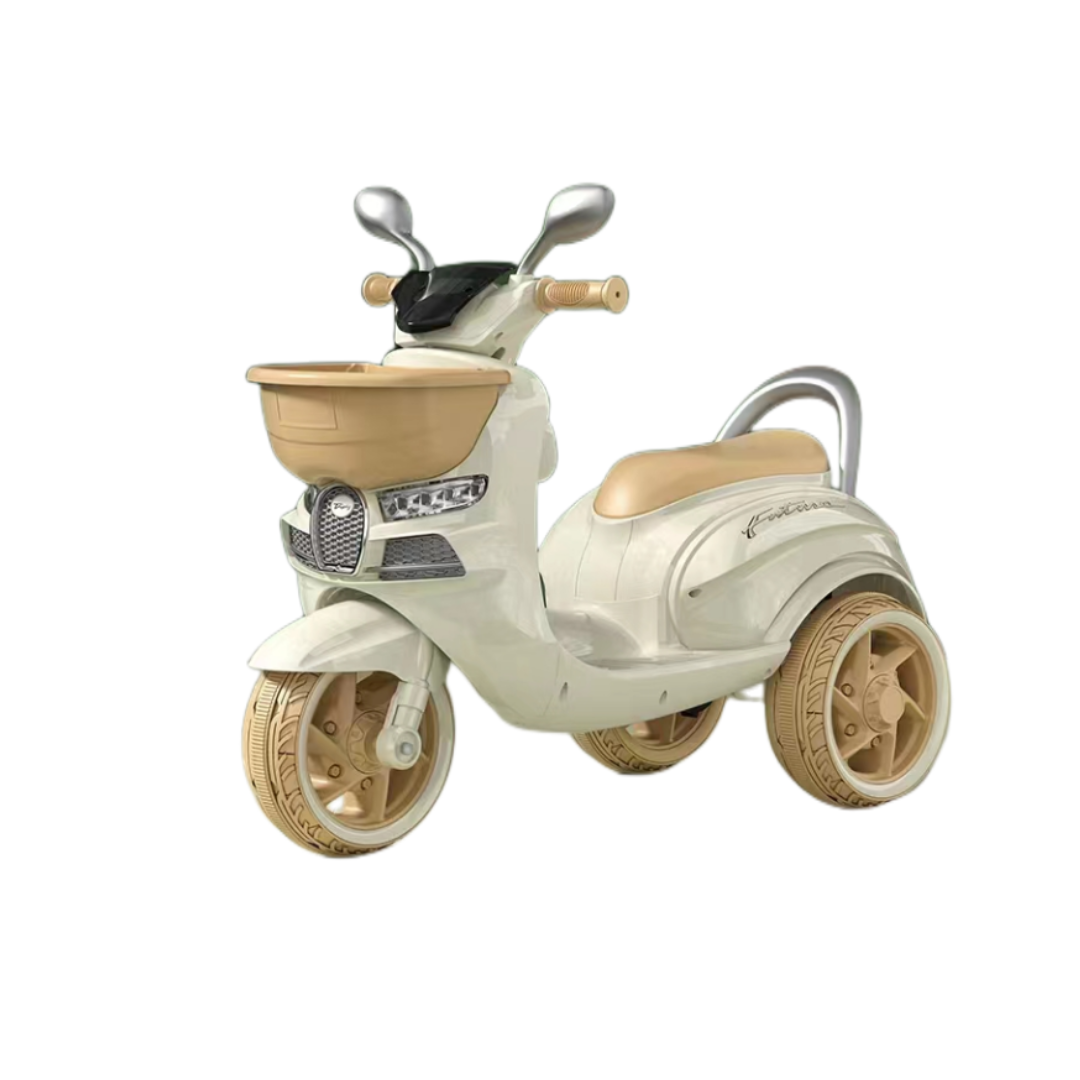 ridable children's electric motorcycle Beautiful Princess Electric Tricycle Baby toy car