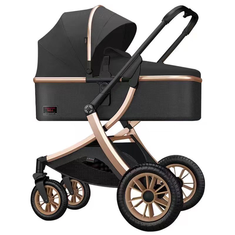 Shock-absorbing two-way newborn baby stroller baby Car Luxury travel system baby stroller