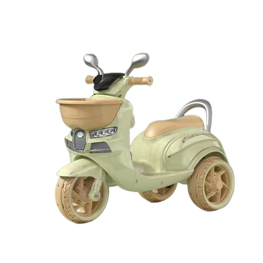 ridable children's electric motorcycle Beautiful Princess Electric Tricycle Baby toy car