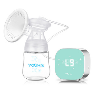 YOUHA Smart Handsfree Automatic Feeding Portable Silicone Electric Breast Pump Baby Care in Feeding Supplies