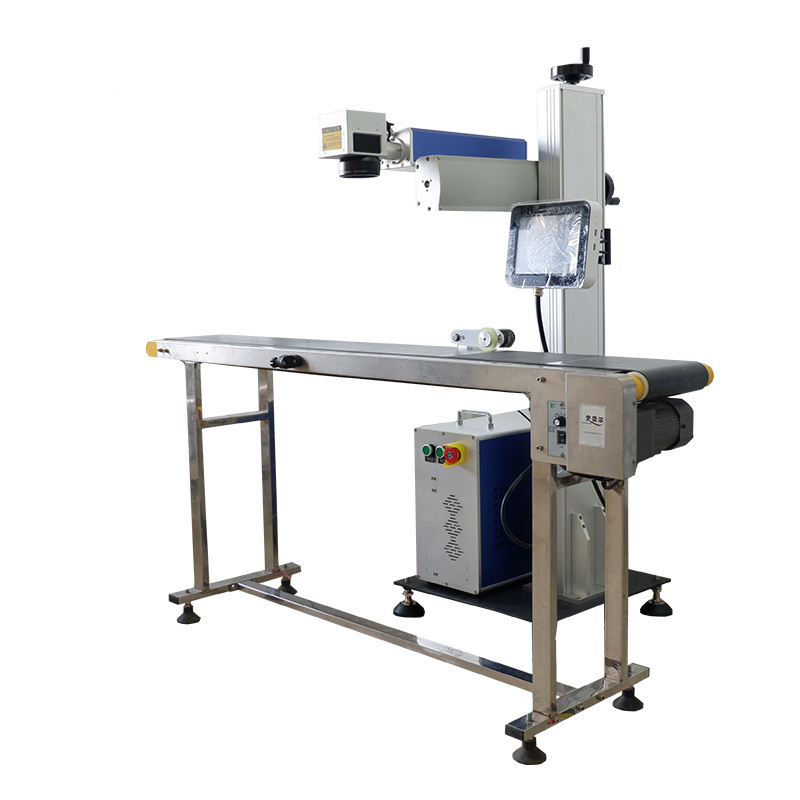 New online flying Product line online flying laser marking machine for pet bottle laser printer