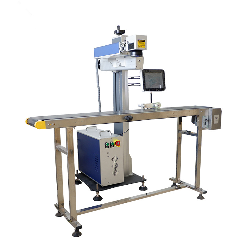 New online flying Product line online flying laser marking machine for pet bottle laser printer