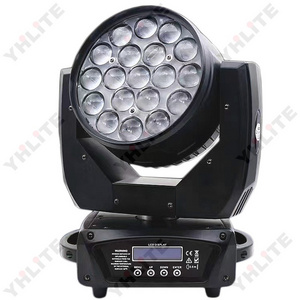 Guangzhou stage lighting 19x15w rgbw 4in1 zoom wash led moving head