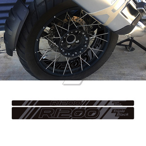 Motorcycle Front  Rear Wheel Reflective Decal Sticker for BMW R1200GS Adventure 2006-2021 Triple Black Edition