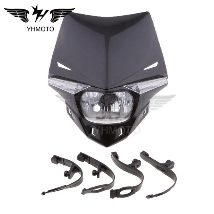 Direct Plug-in Halogen Headlight Universal Motorcycle Led Head Lights for KTM  Universal Mounting Kits  Enduro  Supermoto