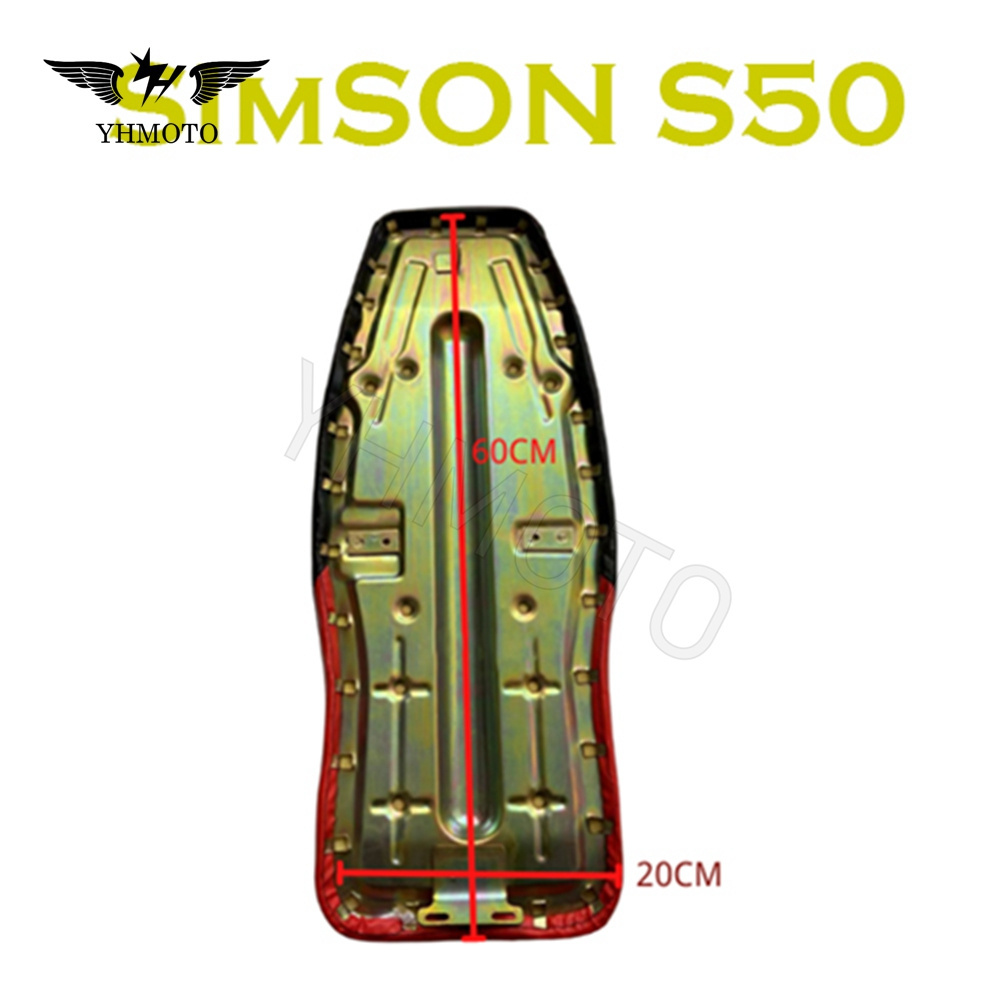 For Simson S50 S51 Motorcycle Parts Rear Seat PU Leather Seat-protection Aging- resistant Water-proof Cushion Pad