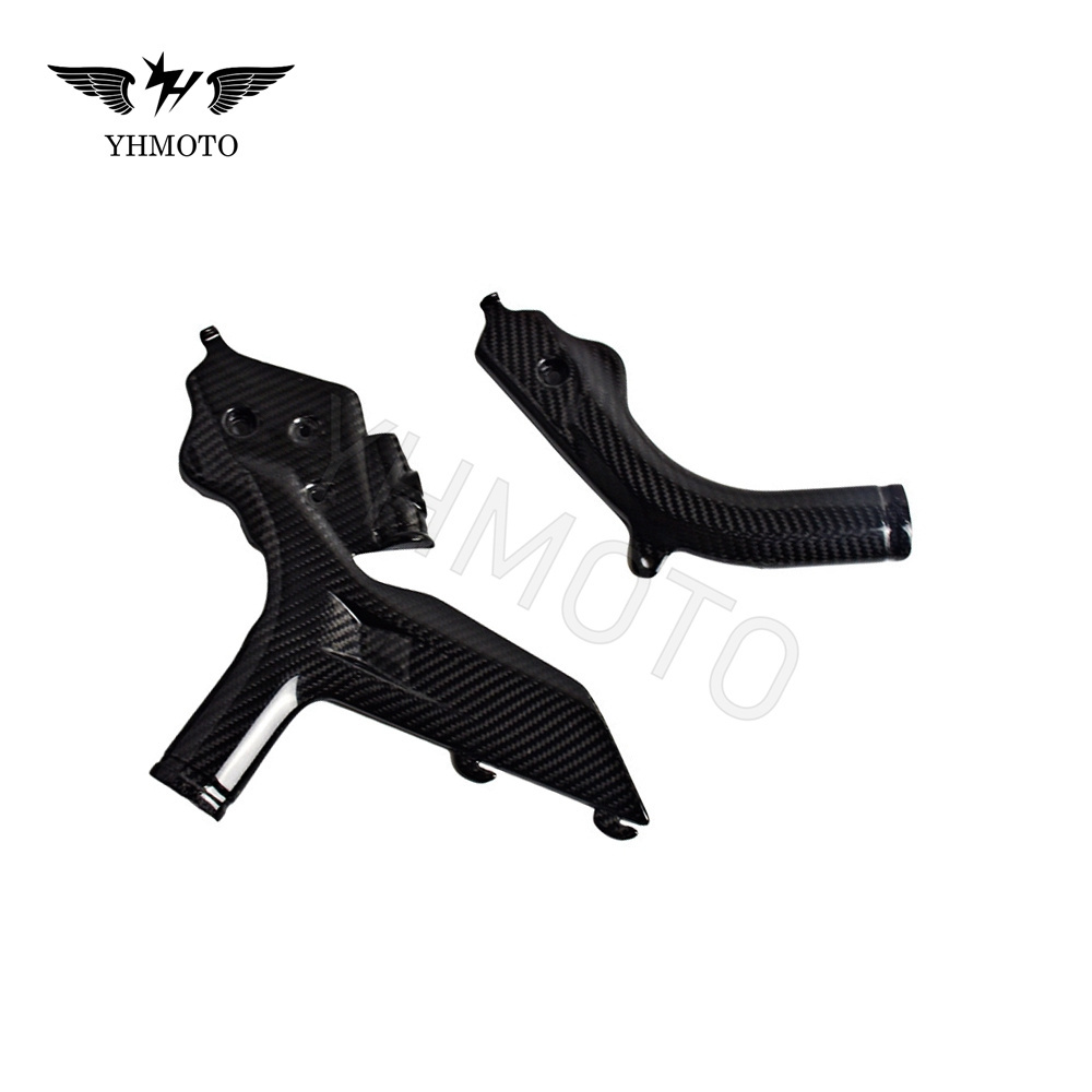 Motorcycle Dirt Pit Bike Accessories Parts Full Carbon Fiber Frame Guard Moulding Protection Cover For KTM DUKE 690 2011-2019