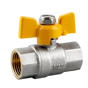 Tmok Natural Gas Safety Valve Brass Ball Valve CE ISO Approved 1/2"-1" Female Brass Gas Ball Valve