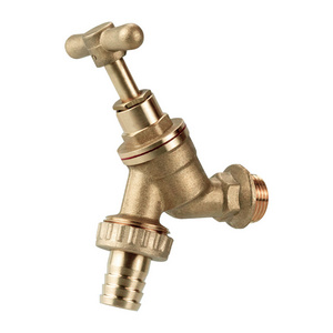 TMOK UK 1/2" Brass Outside Wall Mounted Garden Water Bib Tap Hose Union BibCock