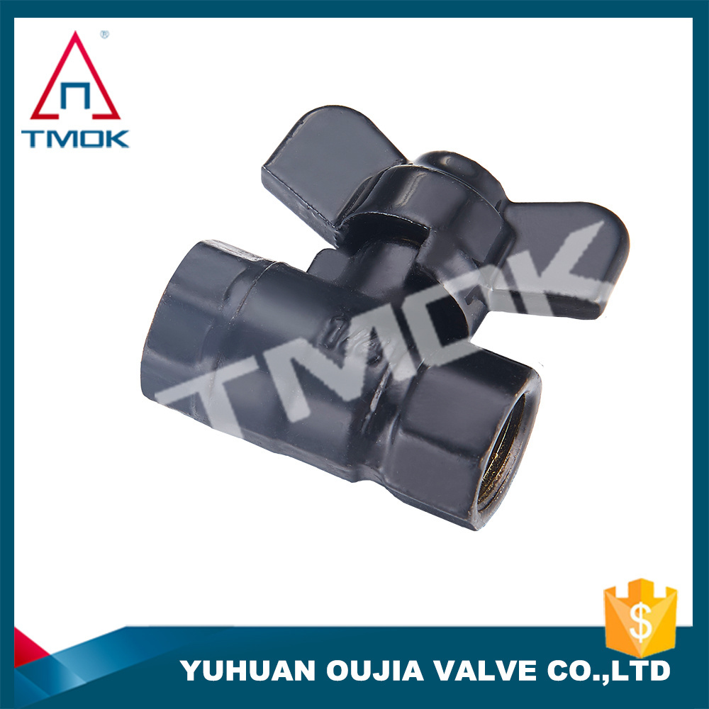 600wog control valve motorize manual power brass insert ball ISO male female BSP thread nickel plated 1/4