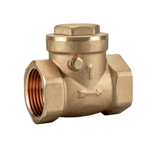 TMOK Newest Arrivals  3" 4" Brass Check Valve Series 1/8 Inch Thread Air Female Thread Horizontal Brass Check Valve