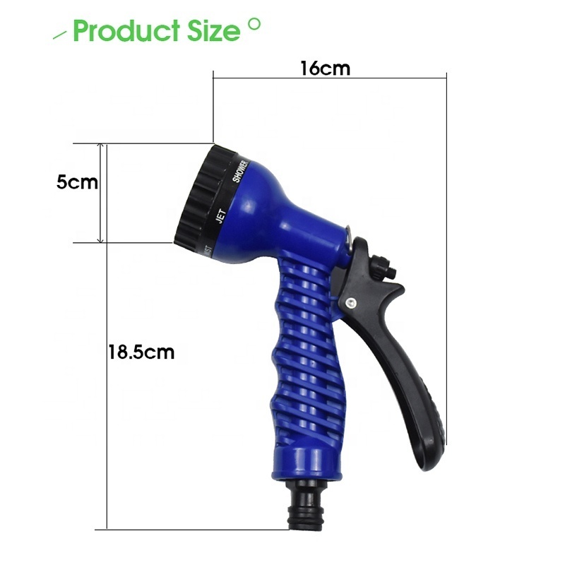 7in 1 Jet Spray Gun Soap Dispenser Garden Watering Hose Nozzle Car Washing Tool Portable Water Gun for Car Wash Spray