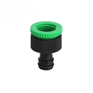 Hot Selling Plastic 1/2" & 3/4" Faucet Tap Adapter Threaded Tap Connector ABS Garden Water Hose Connector