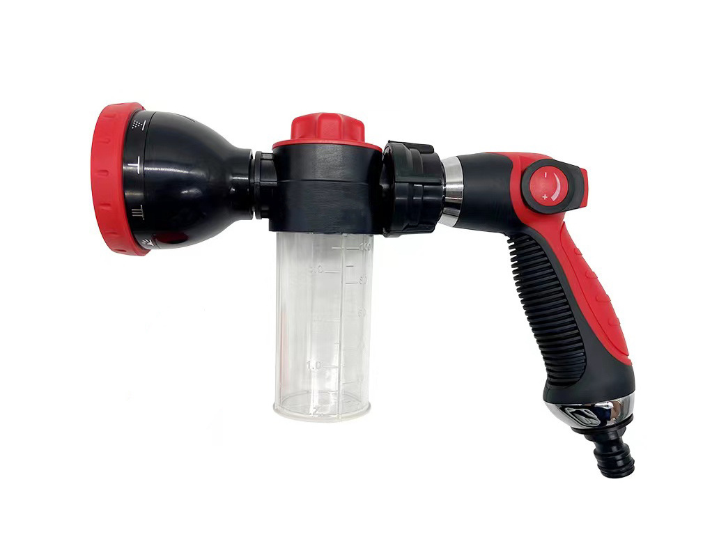 10 patterns High Pressure Garden Hose Nozzle Water Spray Car Foam Wash Gun