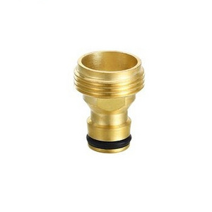 HOt China manufacture brass 3/4"&1/2" female threaded tap adapter Fitting Garden water brass garden hose connectors