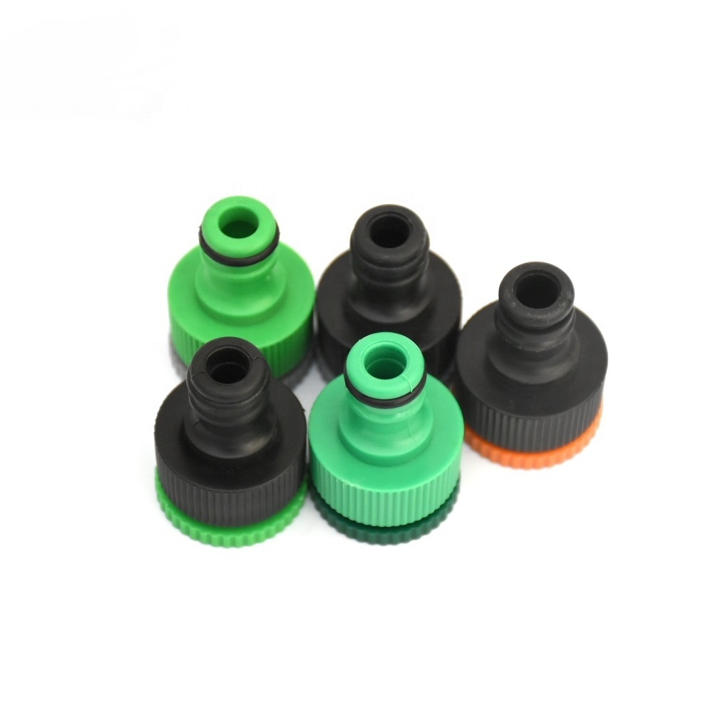 Factory Direct Plastic Garden Water Hose Tap Adapter 1/2''  3/4'' Garden Hose Pipe Plastic Couple Fitting Connector