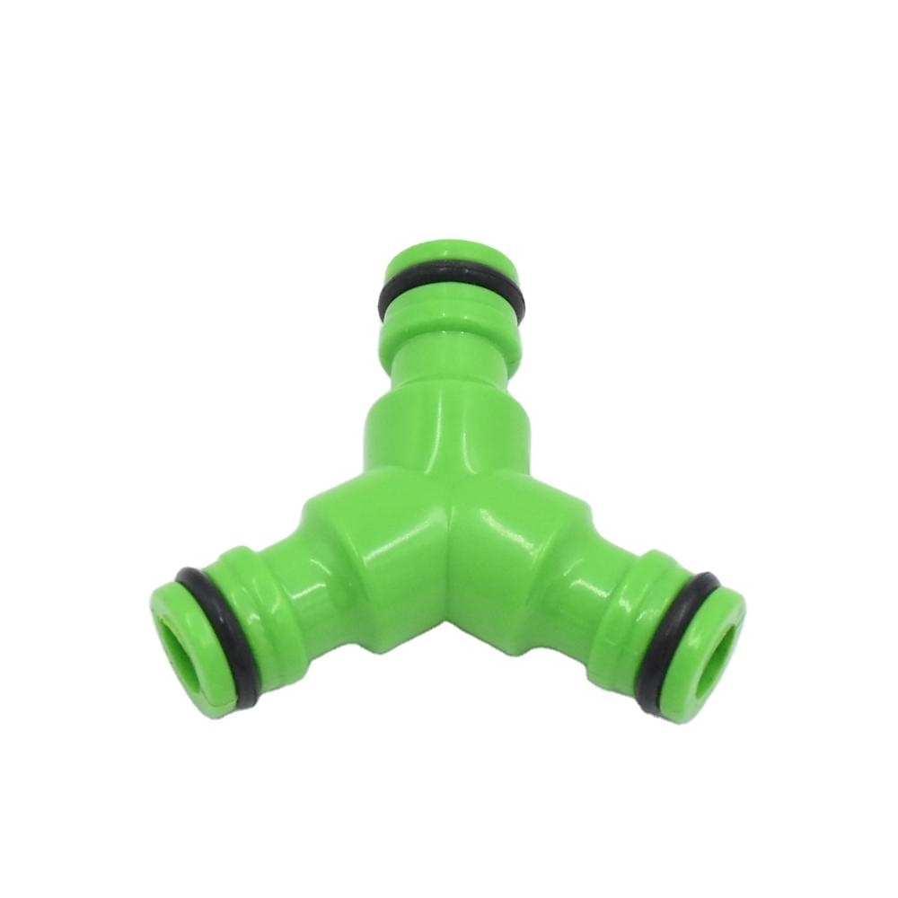 China factory universal Y shape quick connector plastic 3 ways quick connector adapter promotion ABS plastic quick hose splitter